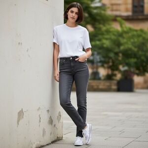 EXPRESS‎ Skinny High Rise 4 Way Hyper Stretch Jeans Women 2R Dark Wash